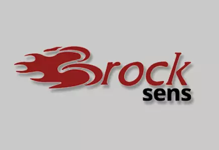 Brock sens Logo auf grauem Hintergrund